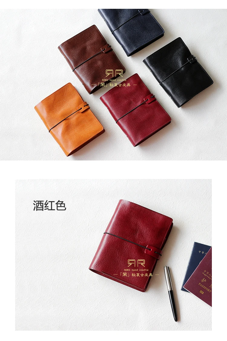 Yiwi B6 00% натуральная кожа записная книжка ручной работы винтажный дневник из воловьей кожи дневник для путешествий Sketchbook Bind Планировщик подарок