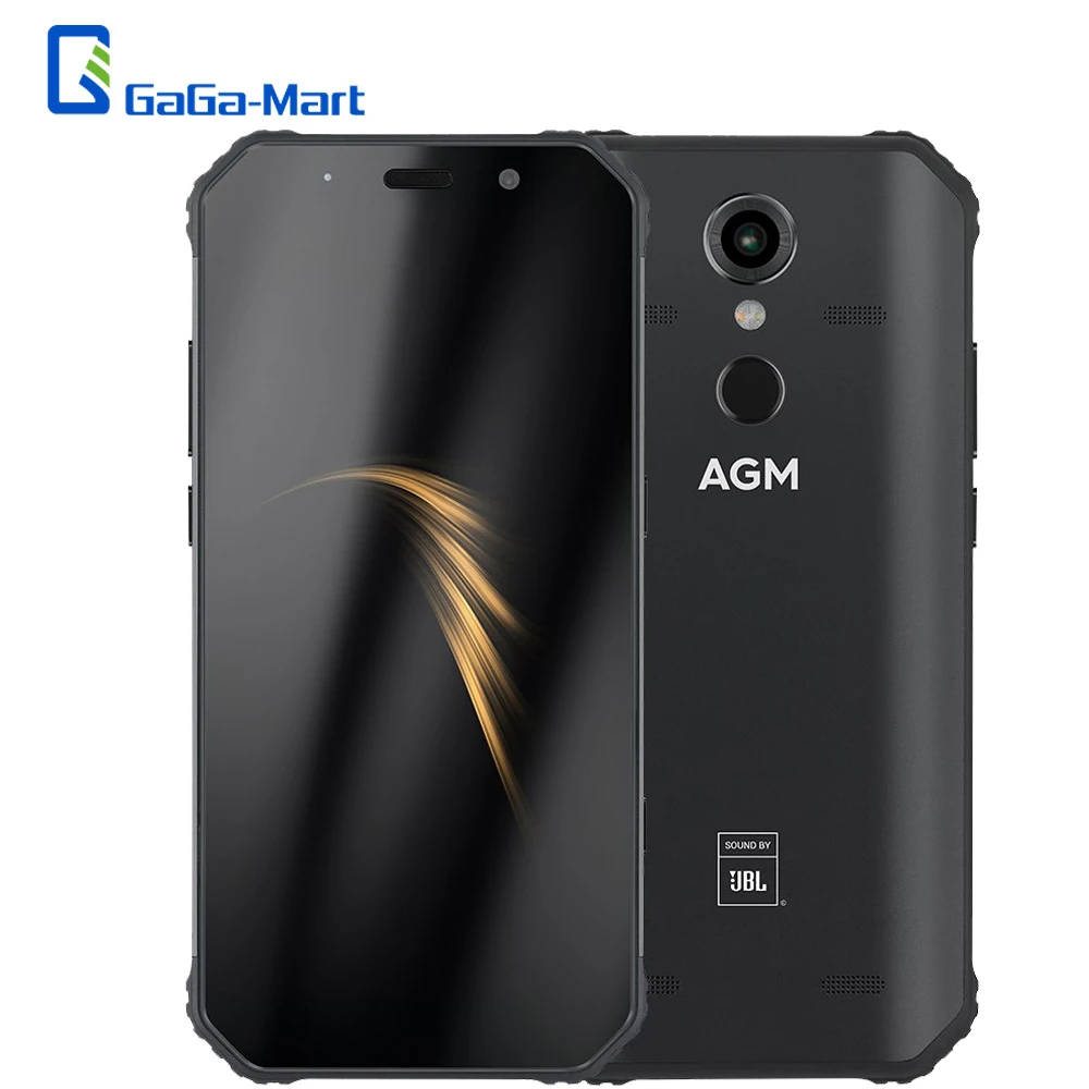 AGM A9 прочный 4G, мобильный телефон с функцией IP68 Водонепроницаемый 4GB 64GB 5,99 inch Snapdragon 16+ 12 Мп 5400 мАч NFC Смартфон с отпечатками пальцев