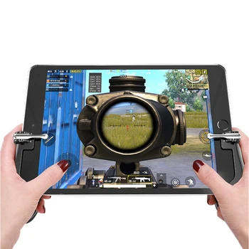 

H2 PUBG Gamepad Game Controller Tablet Metal Trigger Free Fire Shooting Grip Gamepad Joystick For iPad IOS Android Mobile Phone