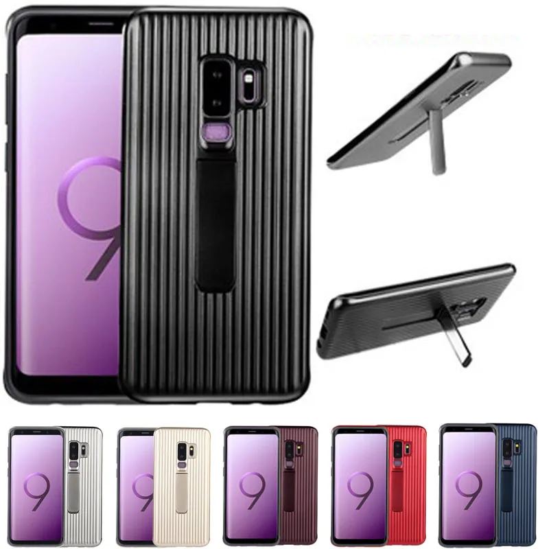 Официальный Kickstand чехол для Samsung galaxy s7 s8 s9 плюс край примечание 8 5 Военная уровень