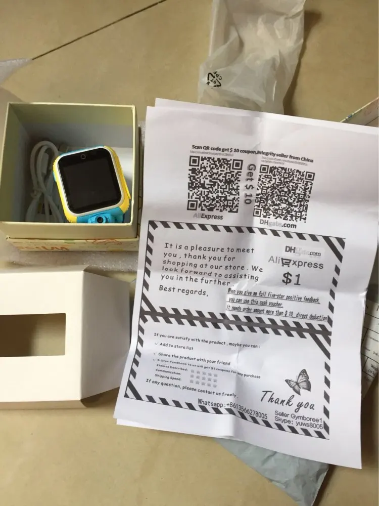 Q10 GPS Tracker Watch 3G For Kids SOS Emergency