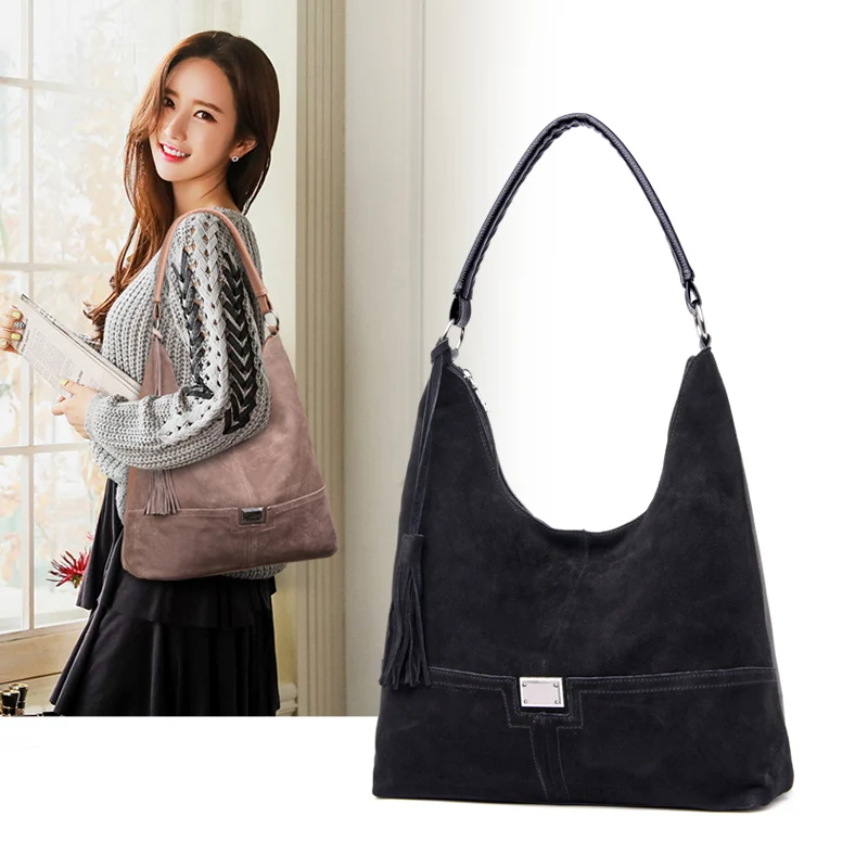 

YILIAN2019 autumn and winter new deerskin fashion leisure single shoulder cowhide bag for women