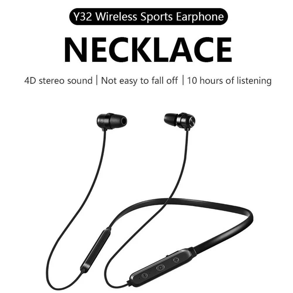 

Magnetic Suction Wireless Bluetooth Headset Necklace Stereo Headphone Earphone top sale high quality Bluetooth Headphone