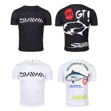 DAIWA M-3XL, 4 стиля, летняя мужская рыболовная рубашка, одежда для рыбалки с коротким рукавом, одежда для рыбалки, быстросохнущая футболка с защитой от ультрафиолета