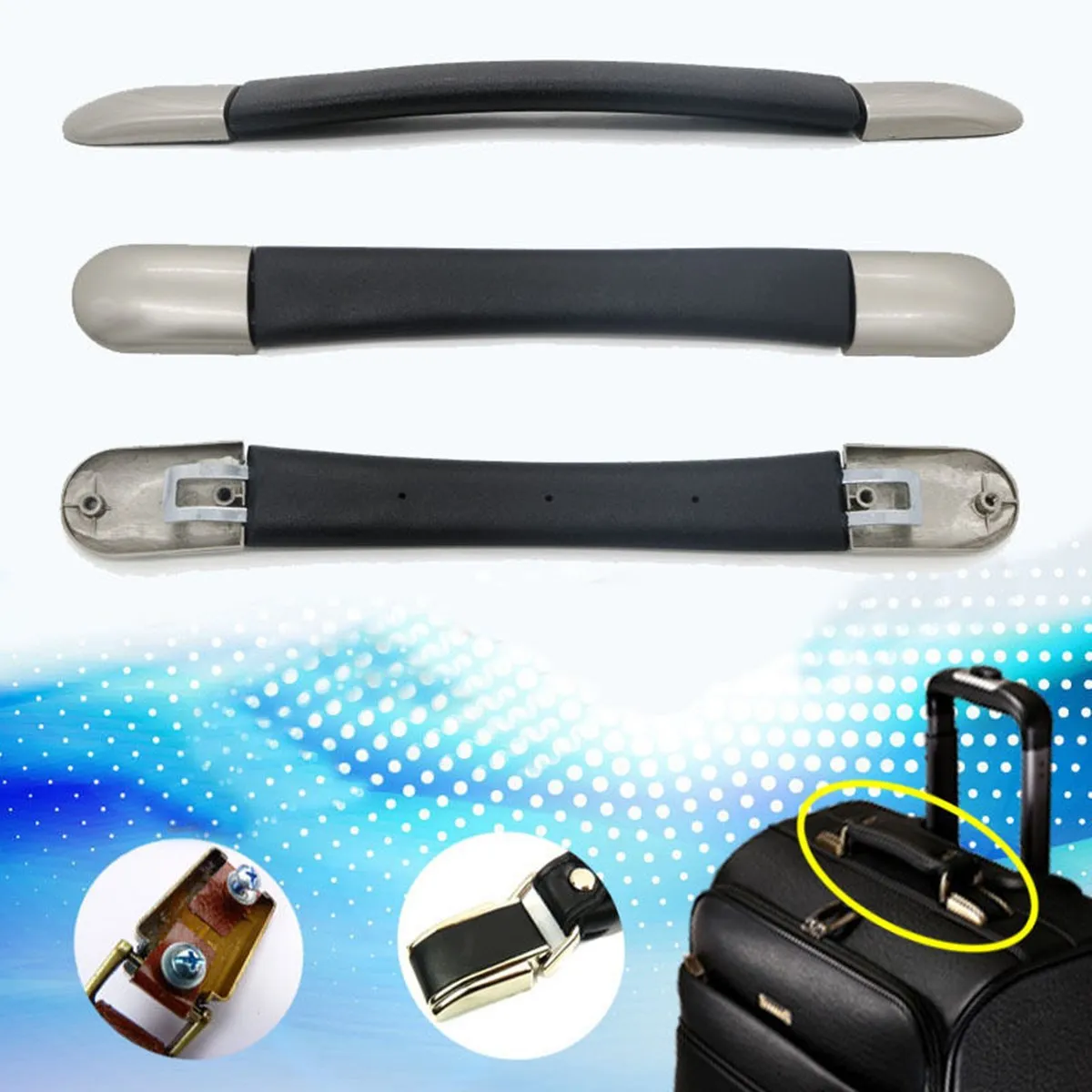 

16cm Replacement Spare Strap for Suitcase Luggage Handle Grip Spare Fix Holders Box Pull Carry Strap Repair Bag Accessories Part