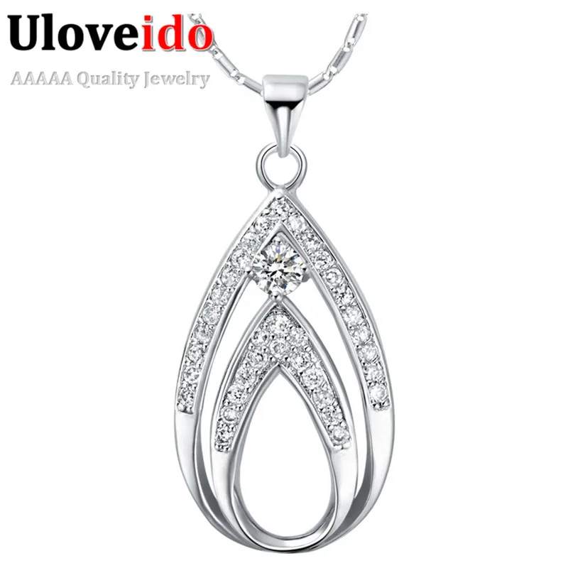 Collares 50% скидка модные подвески в виде сердца для женщин горный хрусталь Aliexpress