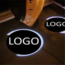 Jingxiangfeng 2 pçs caso para ferrari para wuling porta do carro bem-vindo luz led logotipo laser para citroen fantasma sombra para lancia aviso