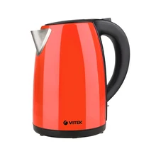Чайник электрический Vitek VT-7026(CR)(Мощность 2200 Вт, объем 1.7 л, корпус из стали, вращение 360°, автоотключение