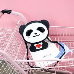 Мультяшная панда сумка черный белый медведь Китай национальное сокровище сумка на плечо Детская мода Панда сумка через плечо женская