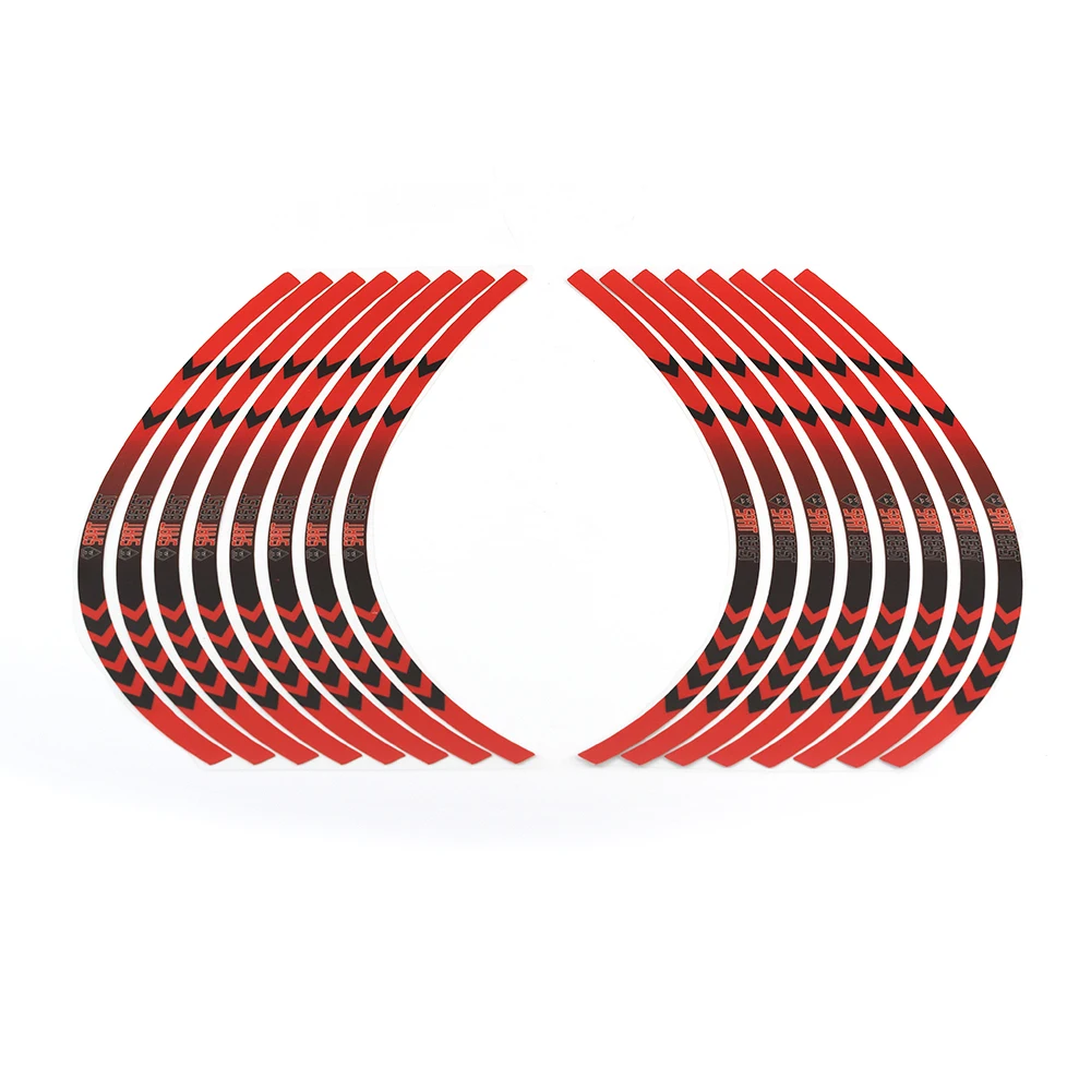 

14" 17" Strips Motorcycle Car Wheel Tire Stickers Reflective Rim Tape Motorbike Auto Decals for cross riding motocross