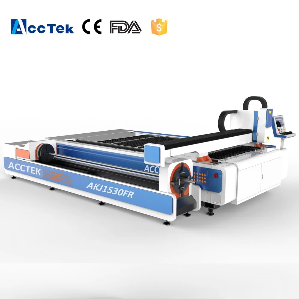Square Pipe Fiber Laser Cutting Machine for Stainless Steel Tube in
