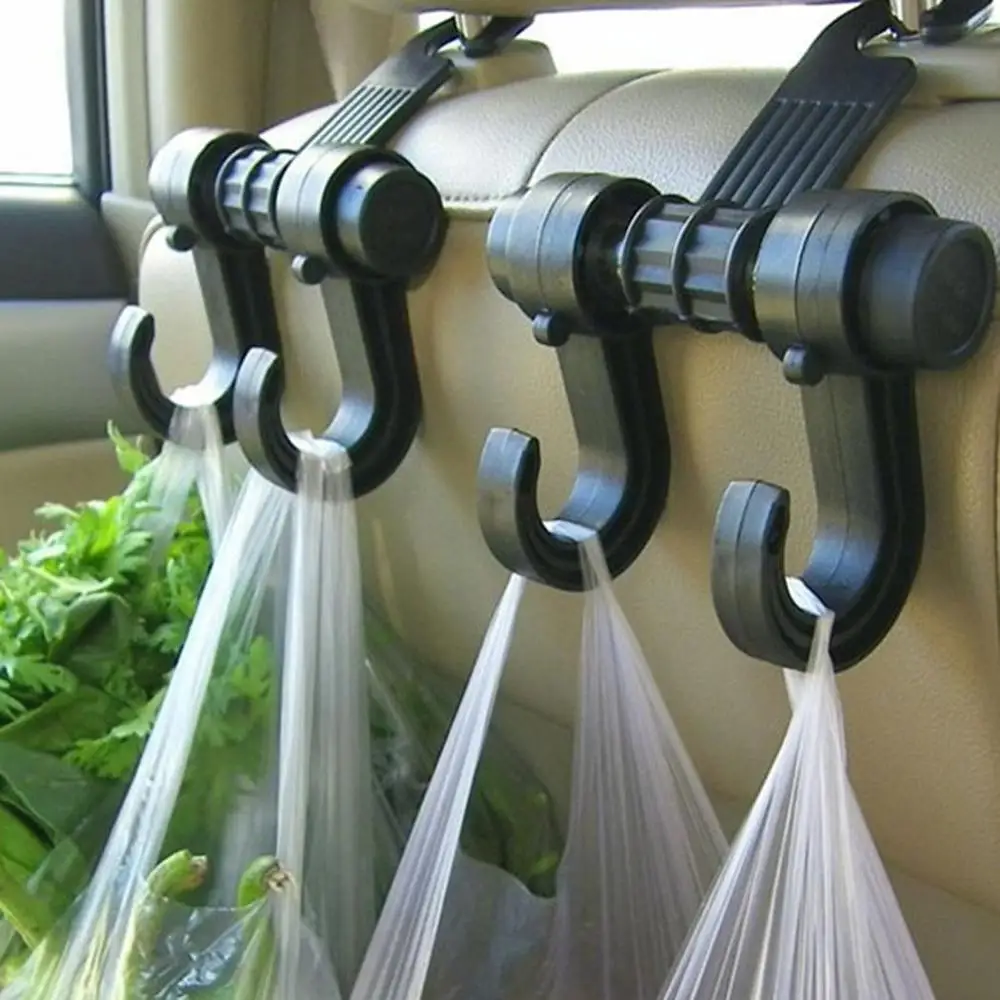 

Creative Car Seat Back Hooks Hanger Organizer Universal Headrest Mount Storage Hook House Storage Simple Styling Car Coat Hanger