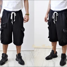 Летние европейские и американские уличные хип-хоп свободные мульти-мешок рабочие карманные брюки шорты/спортивные шорты тактические Карго короткие