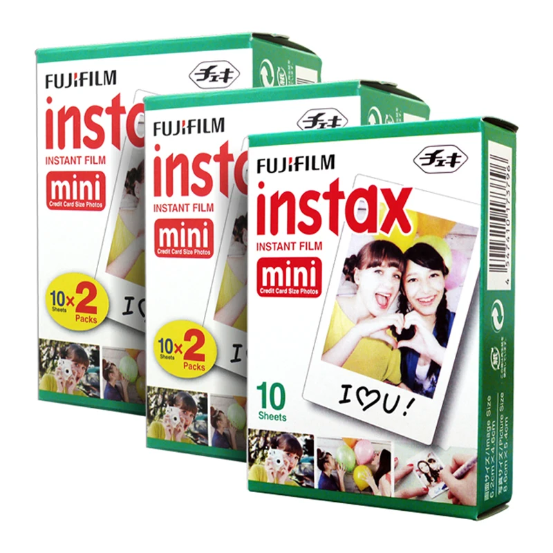 Fujifilm Instax Mini 8 мгновенная камера желтый + Fuji белый край 50 пленка крупным планом