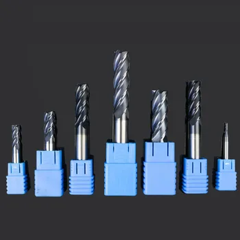 

1PC 14mm 16mm 18mm 20mm Diameter HRC50 4 Flute Solid Carbide Endmills Standard Length Side milling Slotting Profiling face mill