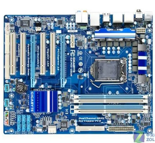 LGA1156 для Gigabyte оригинальная б/у настольная материнская плата P55 DDR3 USB2.0