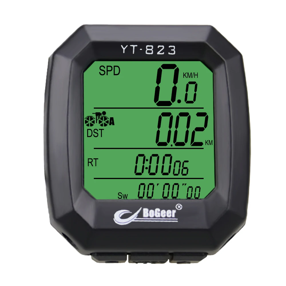 Aliexpress.com : Buy BoGeer Waterproof Multifunction Bike Computer ... - BoGeer Waterproof Multifunction Bike Computer Bicycle SpeeDometer ODometer With LCD Backlit Cycle Equipment YT 823