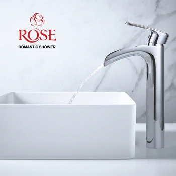 

ROSE basin mixer, tall faucet, mixer tap basin, water faucet sink, waterfall sink R1211