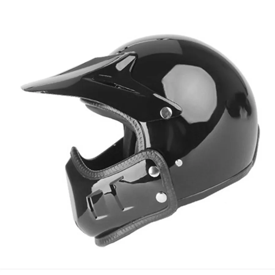 

HOT SELL Motorcycle Helmet Open Face ABS Safety Combination Motorbike Four Seasons WANLI Capacete Da Motocicleta Gloss Black