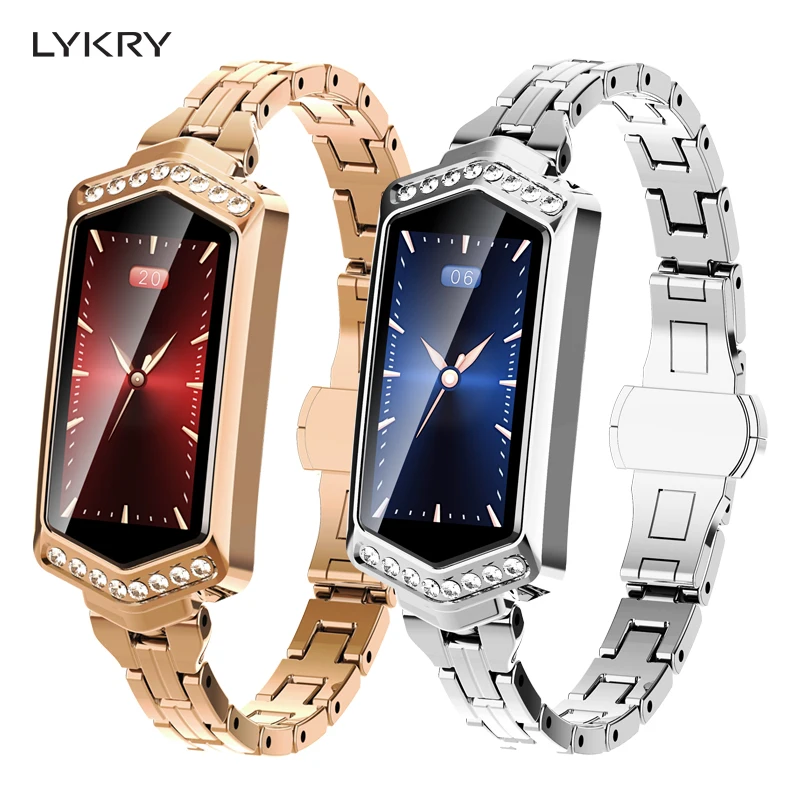 LYKRY Smart Watch Women Fitness Tracker Smart Bracelet Waterproof Heart ...