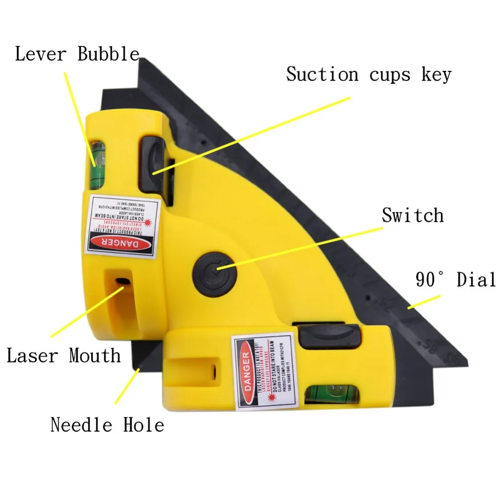 GUTMAX 90 градусов Инфракрасный лазерный уровень палка керамическая плитка прямоугольный инструмент измерительные инструменты лазерный уровень проекция HY03