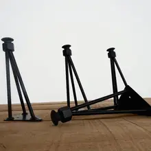 1" 3 pin гайки шпилька мебельные ножки, высота 6" 1" набор(4