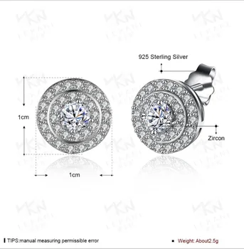 

2020 New 925 sterling silver 100% Original Crystals From Swarovskis Earrings Earrings Party 925 Wedding jewelry Jewelry