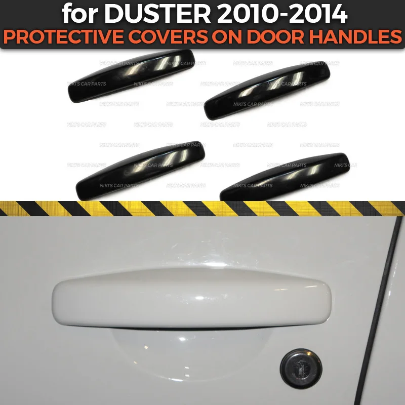 Защитные чехлы на дверные ручки для Renault / Dacia Duster 2010 2014 пластиковое покрытие из