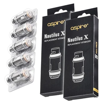 

Aspire Nautilus X 1.5 ohm 14-20W Replacement Coil 10 Pieces for Nautilus X Atomizer Tank