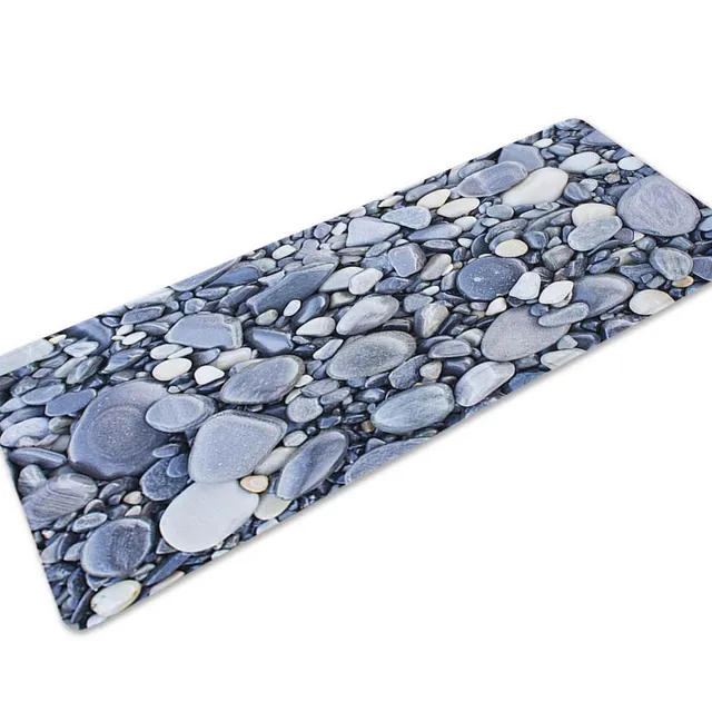 40*120cm Washable Anti slip 3D Long Kitchen Carpet Stone Floor Mats