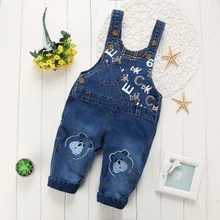 Maomaoleyenda/ джинсовый комбинезон для девочек с рисунком, джинсы ковбойские брюки комбинезон для мальчиков 0-2 лет, комбинезон для маленьких мальчиков