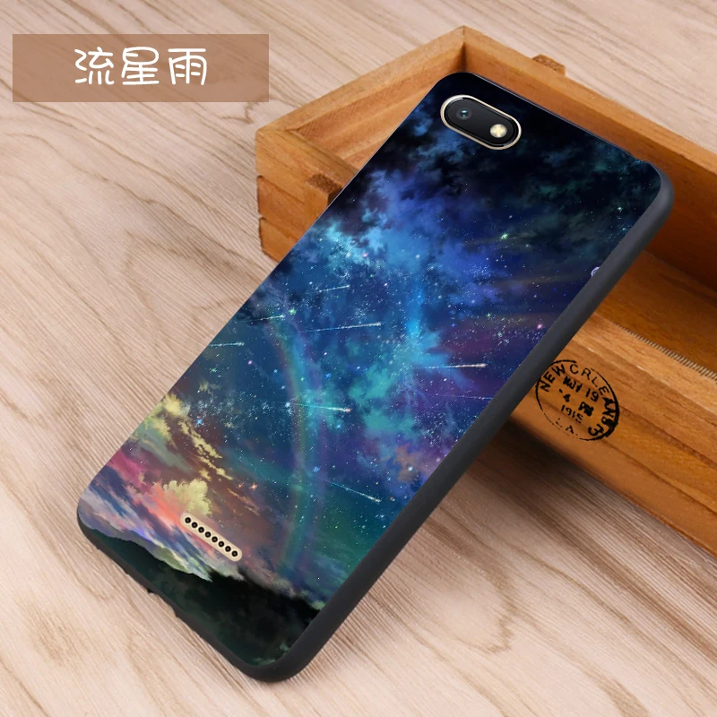 Xiaomi Redmi 6a Case Original Cover for Xiaomi Redmi 6a Case Bag Redmi 6a Cover Skin Wolf Fish Skull Fundas 100% 22