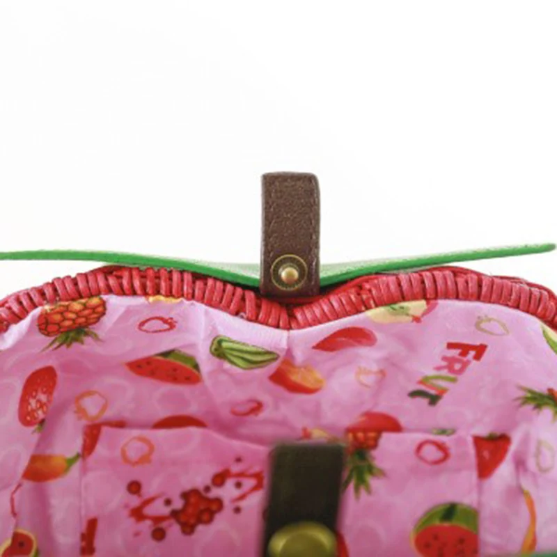 Women Straw Bags Female Summer Beach Shoulder Bag Lady Strawberry Vintage Rattan Weave Handbag Handmade Portable Bolsa SS3126 (10)