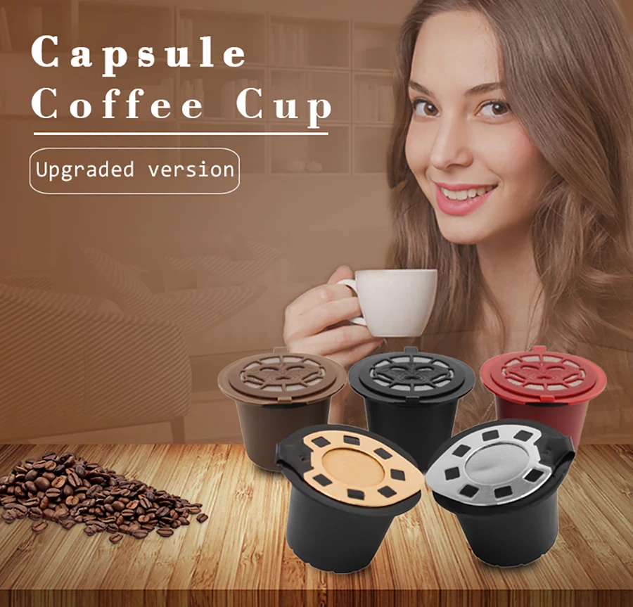 Многоразовые капсулы для кофе Nespre Gold многоразовые Nespre(2-pack) | Совместимость с Refilterable Nespresso vienza, iniscia, Milk