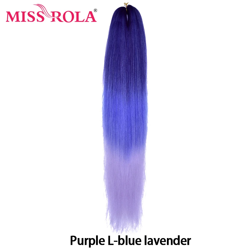 Miss Rola 24 Inches100 g Yaki прямые синтетические волосы для наращивания предварительно растянутые вязанные крючком огромные косы канекалон плетение волос - Цвет: P4/613