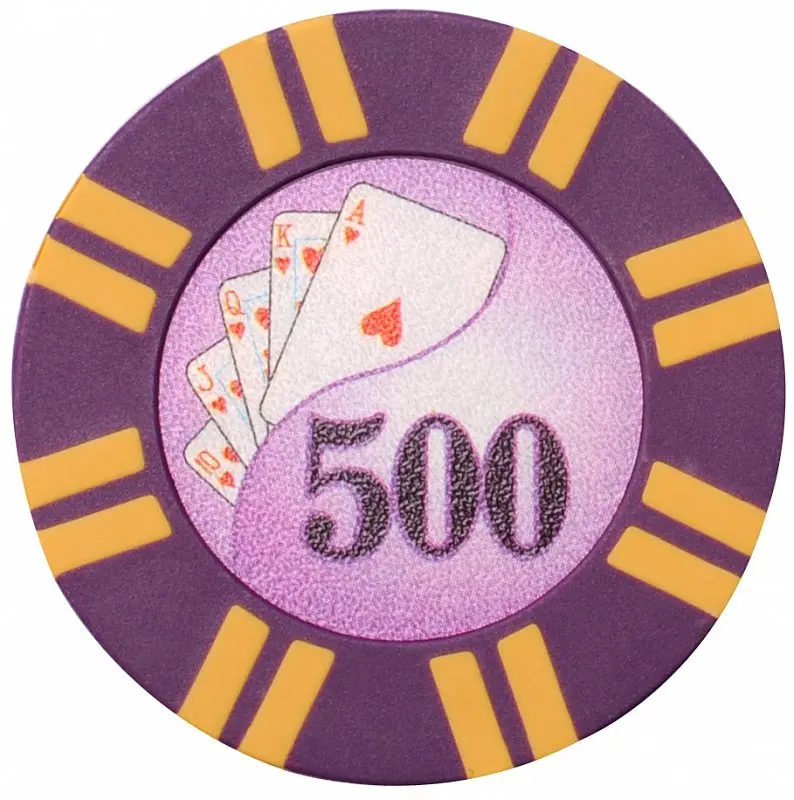 Покерный набор Royal Flush на 100/200/300/500/1000 фишек с номиналом/ комплект пластиковые кости карты фишки покер