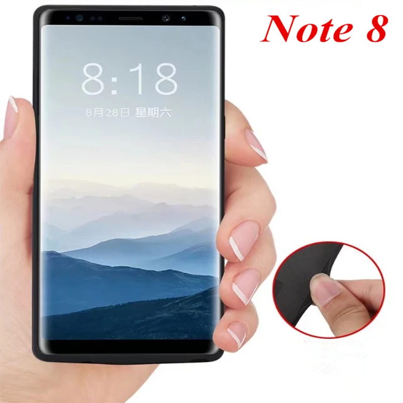 Для samsung Galaxy Note 8 Батарея чехол 6500 мА/ч Зарядное устройство Capa Мощность банка для