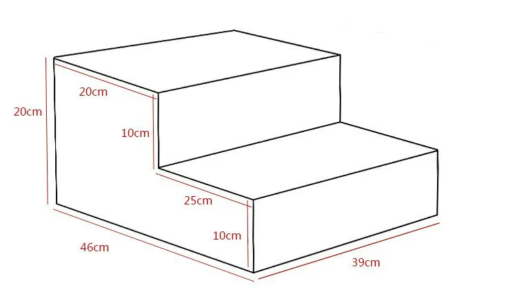 Из искусственной кожи для домашнего животного кровать Лестницы коврик-подстилка для маленьких собак анти-скольжение складной ПЭТ шаги с 2-количество шагов, снимаемый пододеяльник лестница для собак Лестницы