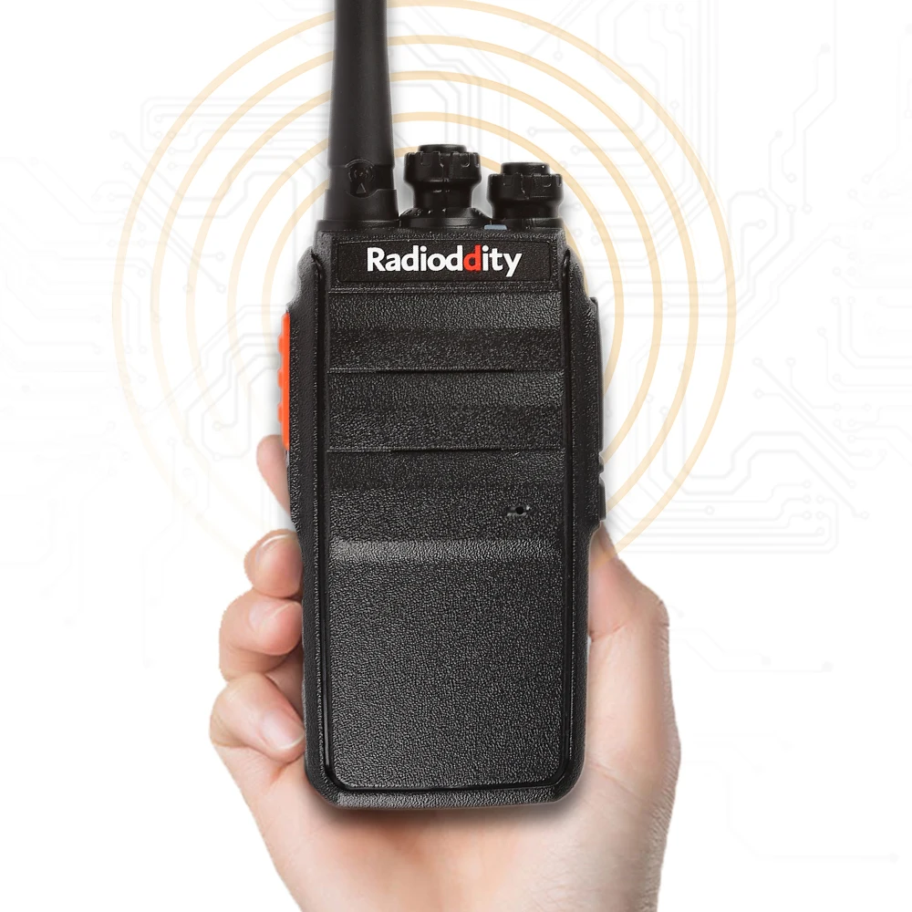 Из 2 предметов Radioddity R2 двусторонней радиосвязи UHF 400-470 МГц 16 CH скремблер VOX Перезаряжаемые дальний трансивер иди и болтай Walkie Talkie S наушник