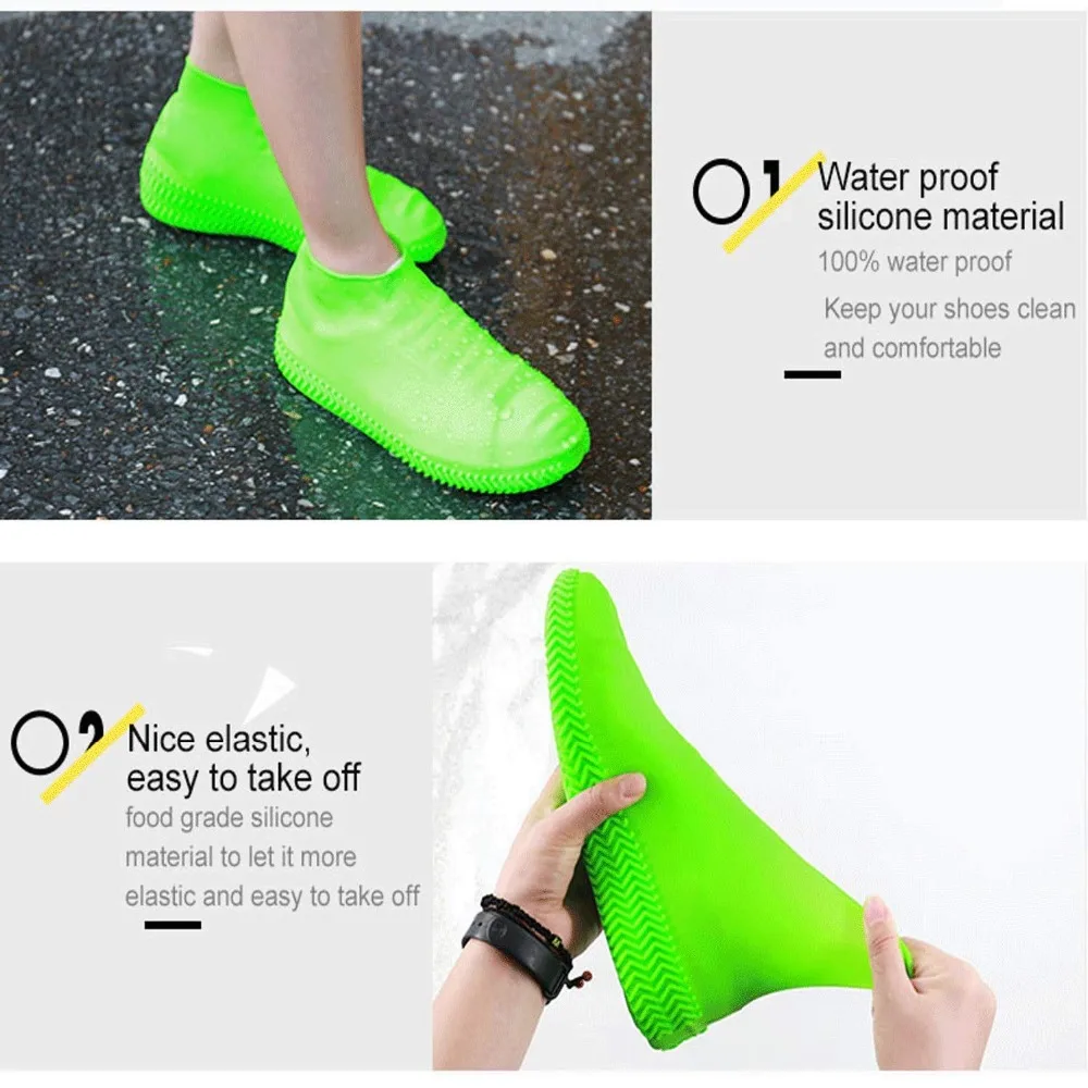 Многоразовые бахилы и бахилы многоразовые силиконовые чехлы для обуви водонепроницаемые и неограниченное количество протекторов для обуви для пляжа в помещении-на открытом воздухе
