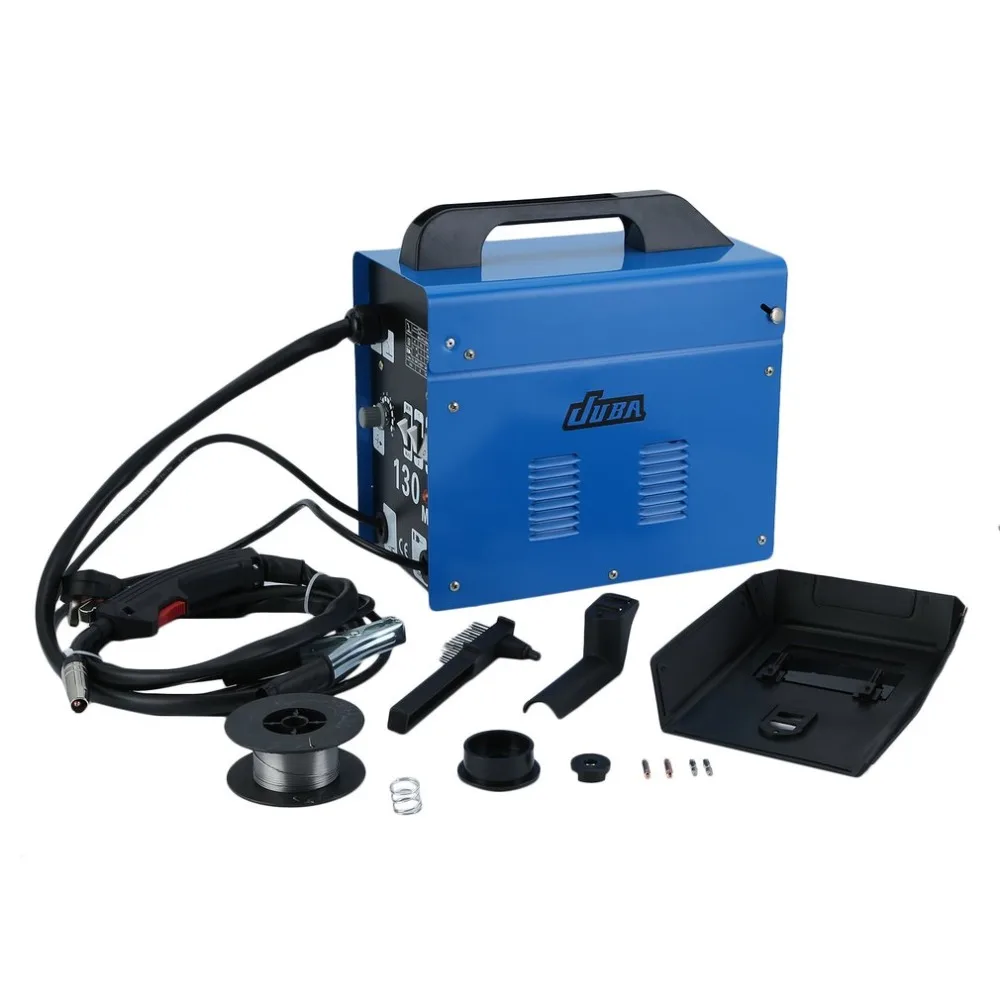 

Mig-130 Portable Welding Machine No Gas Flux Core Wire 240V Stable Efficient Mig Weldering Equipment for Home Beginner