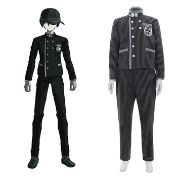 

Danganronpa V3 Killing Harmony Saihara Shuichi Super Detective Cosplay Costume Uniform Outfit With Hat Men Halloween Costume