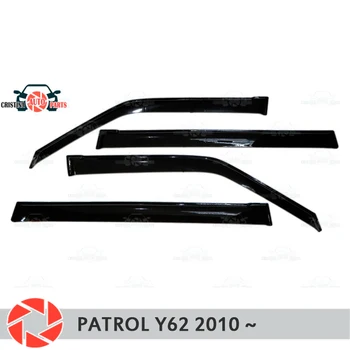 

Window deflector for Nissan Patrol Y62 2010- rain deflector dirt protection car styling decoration accessories molding