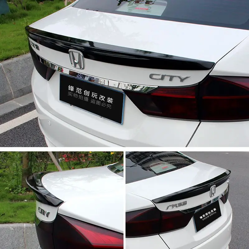for honda city Spoiler 2015 2017 city lip Spoiler High Quality ABS 