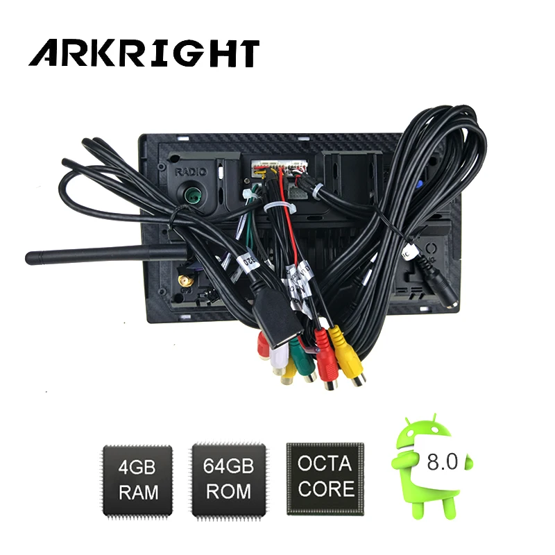 ARKRIGHT 10.1'' auto Radio IPS Screen car Stereo Player GPS Android 8.0 multimedia player Carplay For Honda Civic 2006-2011 64gb