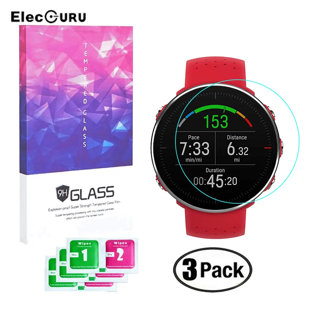 9H защита для экрана из закаленного стекла Polar Vantage M/Vantage V Titan Smartwatch прозрачная