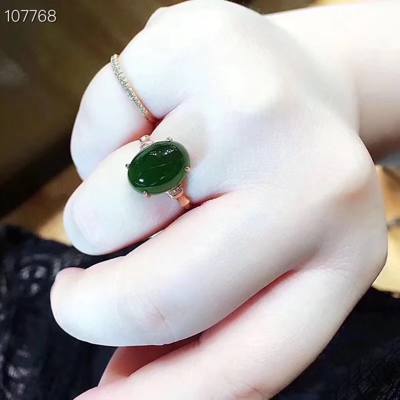 KJJEAXCMY boutique jewelryar 925 с инкрустацией, из чистого серебра натуральный драгоценный камень кольцо из яшмы Поддержка обнаружения