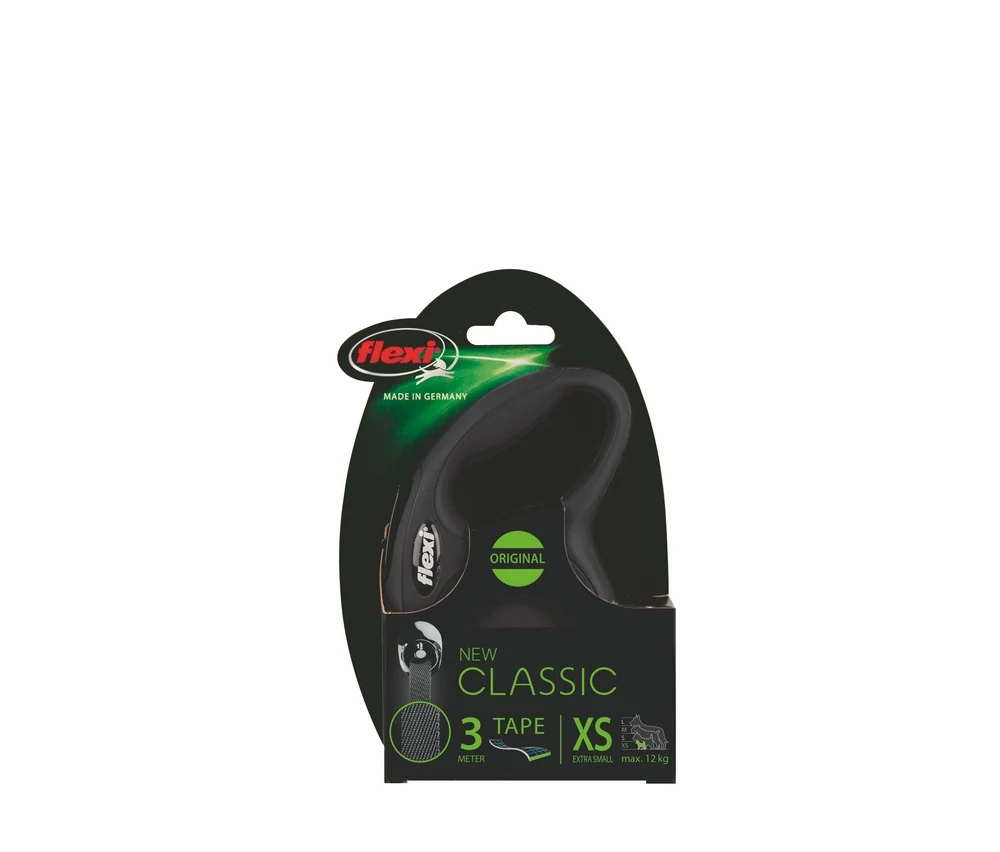 Поводок рулетка для собак Flexi New Classic XS (до 12 кг 3 метра Лента)|Поводки| |