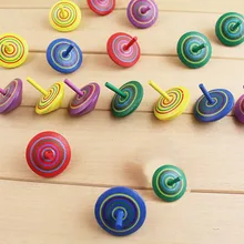 Цветная случайная деревянная игрушка смешной цвет ful Giget Спиннер EDC Снятие напряжения игрушка для детей с аутизм контроль качества