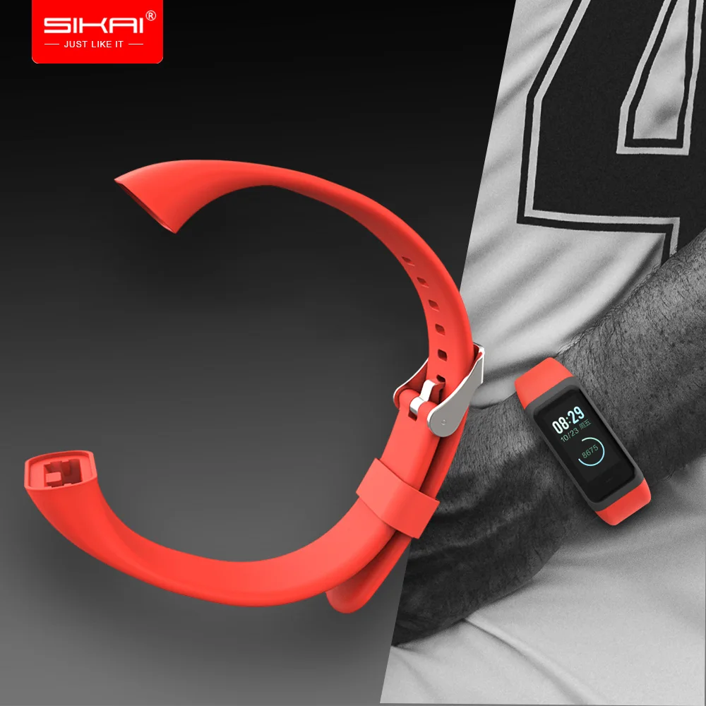 Ремешок для часов SIKAI Sillicone Huami Amazfit Cor 2 сменные удобные цветные часы браслет midong 1